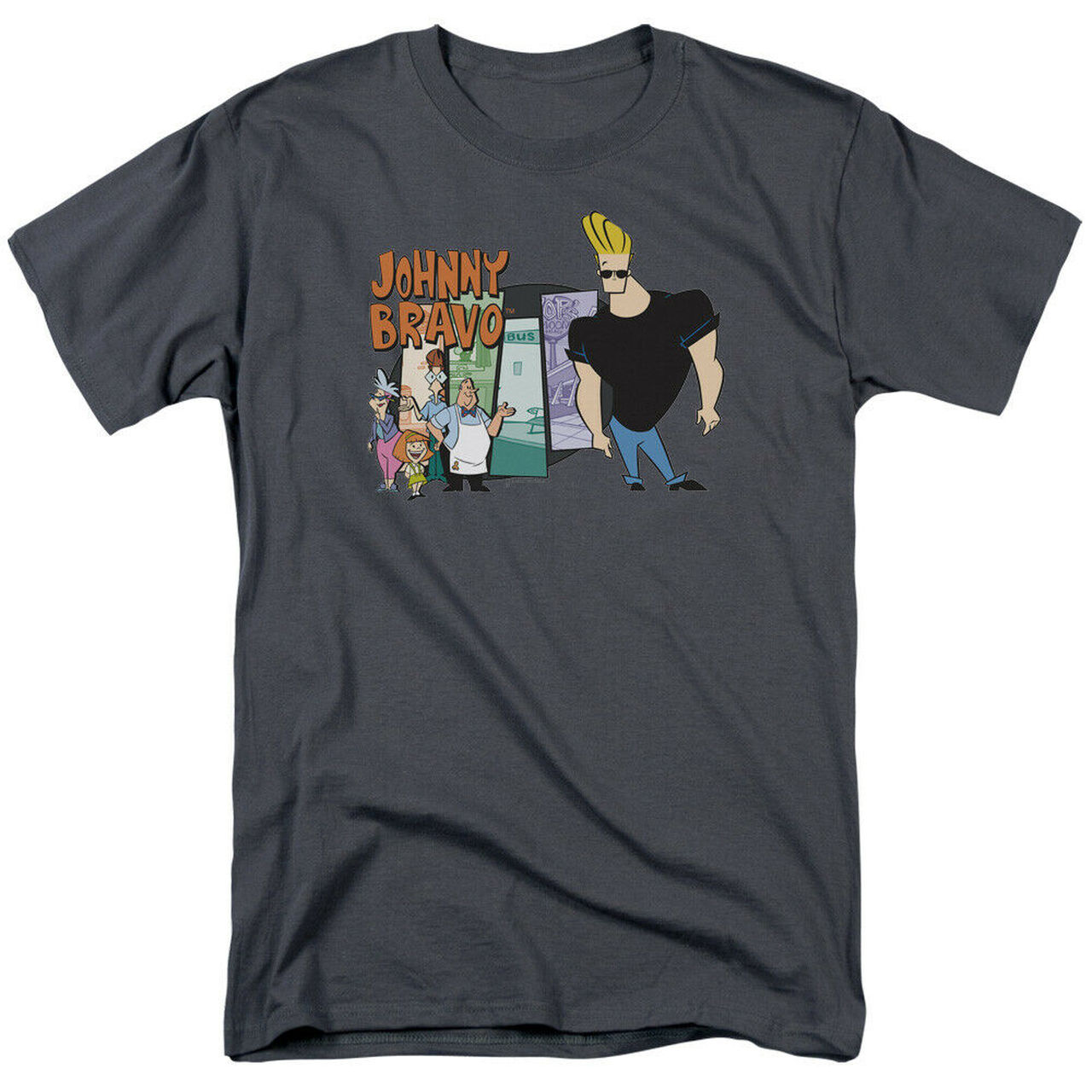 Johnny Bravo "and Friends" Mens Unisex T-shirt -Available Sm to 2x