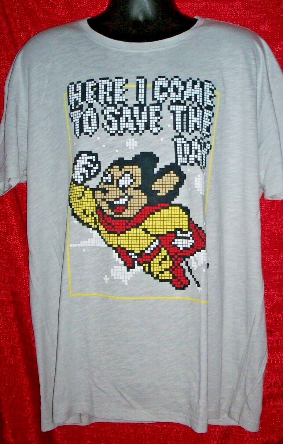 Mighty Mouse "Here I Come to Save the Day" Mens 2x Unisex T-Shirt - New