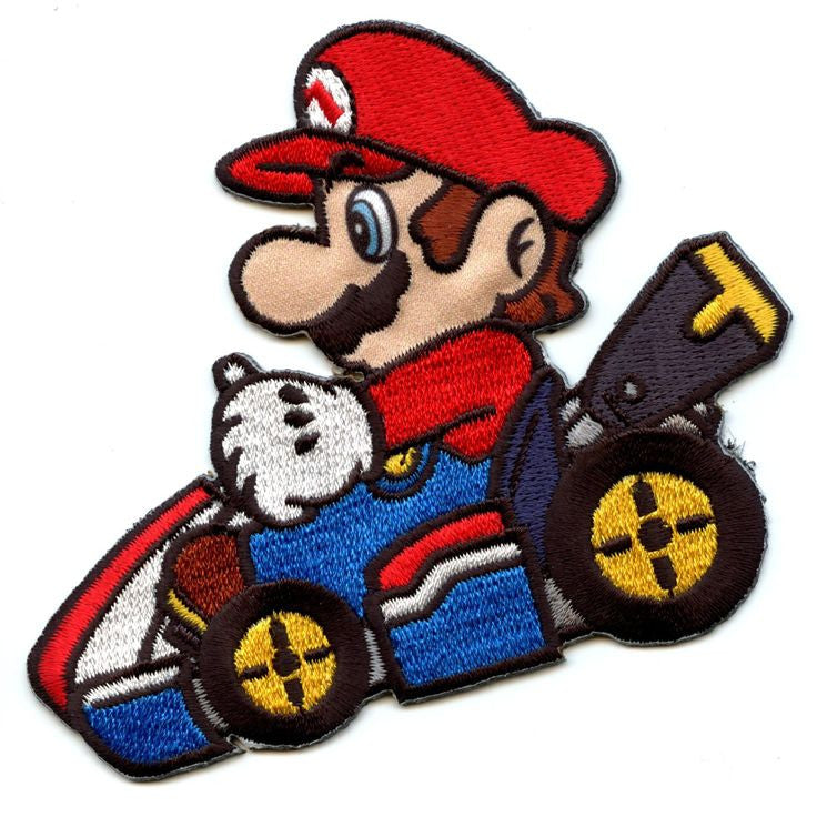 3.5 inches wide. a new Super Mario Kart embroidered patch. Sew or iron on. New.
Please note we will always combine shipping on like items. Any additional patch or pin will ship for 50 cent per item. Any additional payment will be reimbursed to your Paypal account. Thank You.