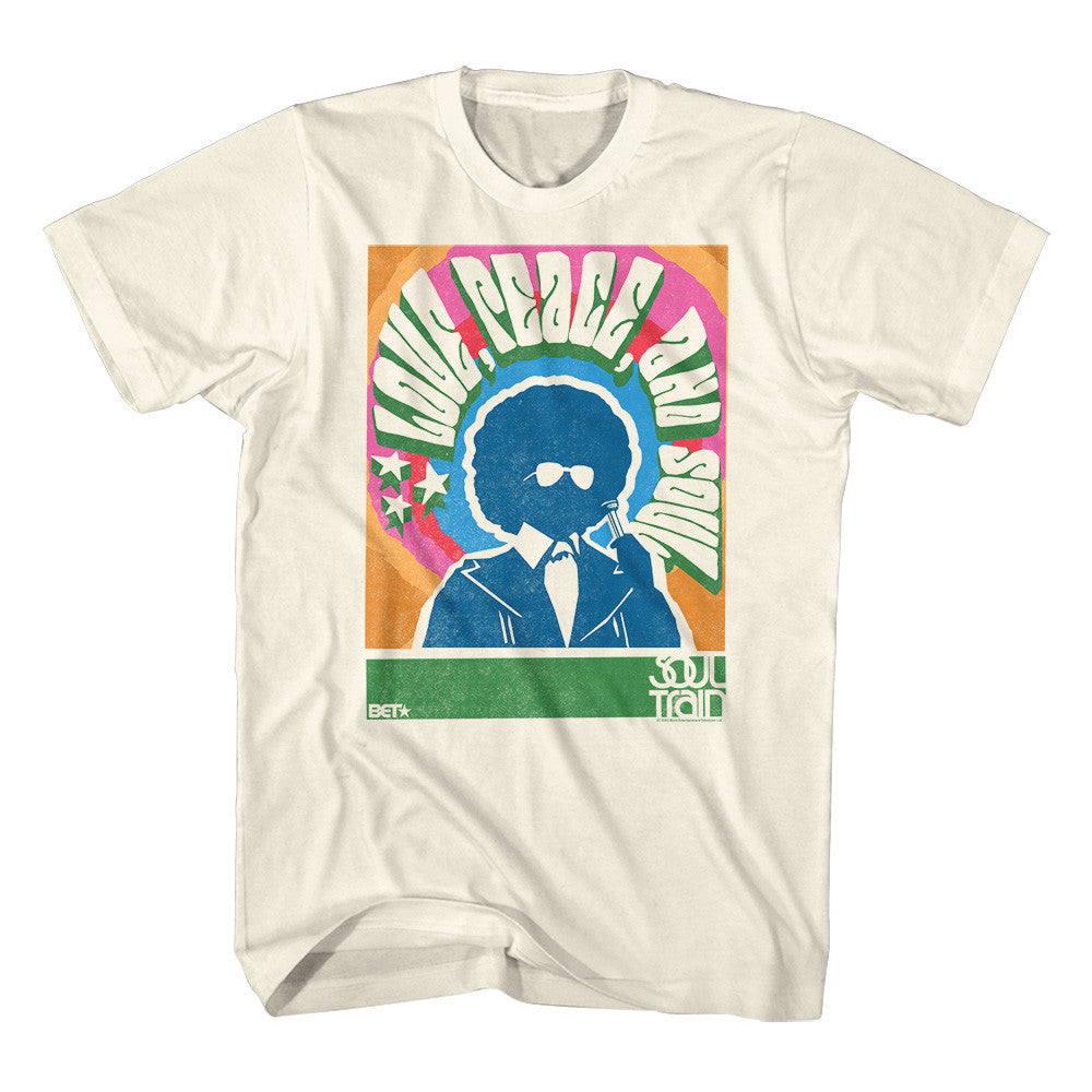 BET Love, Peace and Soul Adult/Unisex Tshirt Size S-2X
100% Cotton High Quality Pre Shrunk Machine Washable Tshirt