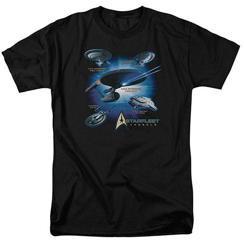 Star Trek Starfleet Vessels Adult Unisex Tshirt Size S-2X
100% Cotton High Quality Pre Shrunk Machine Washable T Shirt
