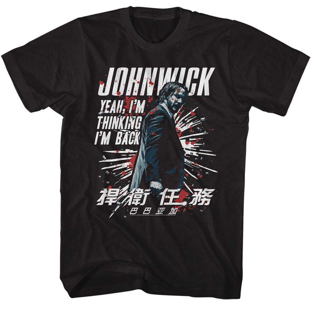 John Wick Yeah, I'm thinking Adult Unisex Tshirt Size S-2X
100% Cotton High Quality Pre Shrunk Machine Washable T Shirt