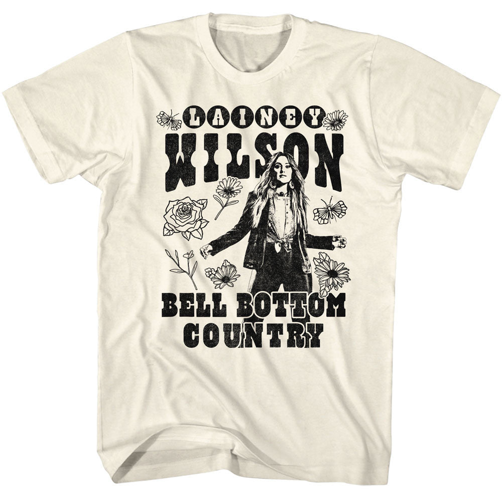 Lainey Wilson-BW Floral Bellbottom Adult/Unisex Tshirt Size S-2X
100% cotton high quality pre shrunk machine washable t-shirt