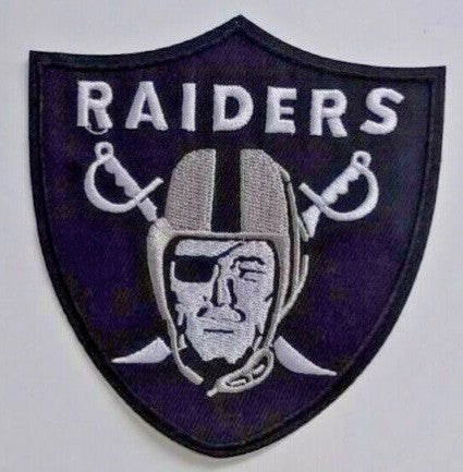 3 1/2" x 3 3/4" tall, a new Oakland or Los Angeles or the Las Vegas Raiders embroidered logo patch. New.
Please note we will always combine shipping on like items. Any additional patch or pin will ship for 50 cent per item. Any additional payment will be reimbursed to your Paypal account. Thank You.