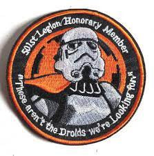 4" diameter, Star Wars 501st Legion Honorary Member "Stormtrooper" These aren't the Droids we're Looking For" embroidered patch. Sew on or iron on. New.
Please note we will always combine shipping on like items. Any additional patch or pin will ship for 50 cent per item. Any additional payment will be reimbursed to your Paypal account. Thank You.