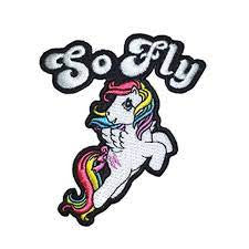 3 inches wide, a new My Little Pony So Fly Rainbow Dash embroidered patch. Sew on on or iron
Please note we will always combine shipping on like items. Any additional patch or pin will ship for 50 cent per item. Any additional payment will be reimbursed to your Paypal account. Thank You.