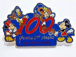 2 inches tall, Disney 100 Years of Magic "FAB 4" (Mickey, Minnie, Donald Duck and Goofy) enamel pin with clutch back. New.
Please note we will always combine shipping on like items. Any additional patch or pin will ship for 50 cent per item. Any additional payment will be reimbursed to your Paypal account. Thank You.