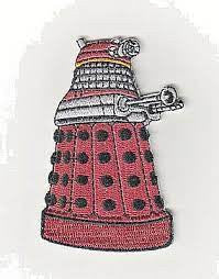 4 inches wide, a new Doctor Who British TV Series Red Dalek Die-Cut Embroidered patch. Sew on or iron on. New.
Please note we will always combine shipping on like items. Any additional patch or pin will ship for 50 cent per item. Any additional payment will be reimbursed to your Paypal account. Thank You.