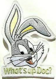 3 1/4 inches tall, a new Bugs Bunny "What's Up Doc?" (Looney Tunes) embroidered patch. Sew or iron on.
Please note we will always combine shipping on like items. Any additional patch or pin will ship for 50 cent per item. Any additional payment will be reimbursed to your Paypal account. Thank You.