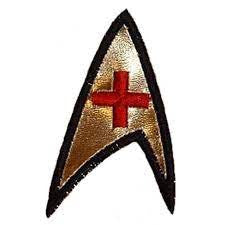 3.5" tall, Star Trek: The Original series Medical embroidered patch. Sew on or iron on. New.
Same as that worn by Medical personnel, Nurse Rand, etc.
Please note we will always combine shipping on like items. Any additional patch or pin will ship for 50 cent per item. Any additional payment will be reimbursed to your Paypal account. Thank You.