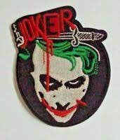 App 4" high, The Joker from the Batman movie embroidered patch. Sew on or iron on.
Please note we will always combine shipping on like items. Any additional patch or pin will ship for 50 cent per item. Any additional payment will be reimbursed to your Paypal account. Thank You.