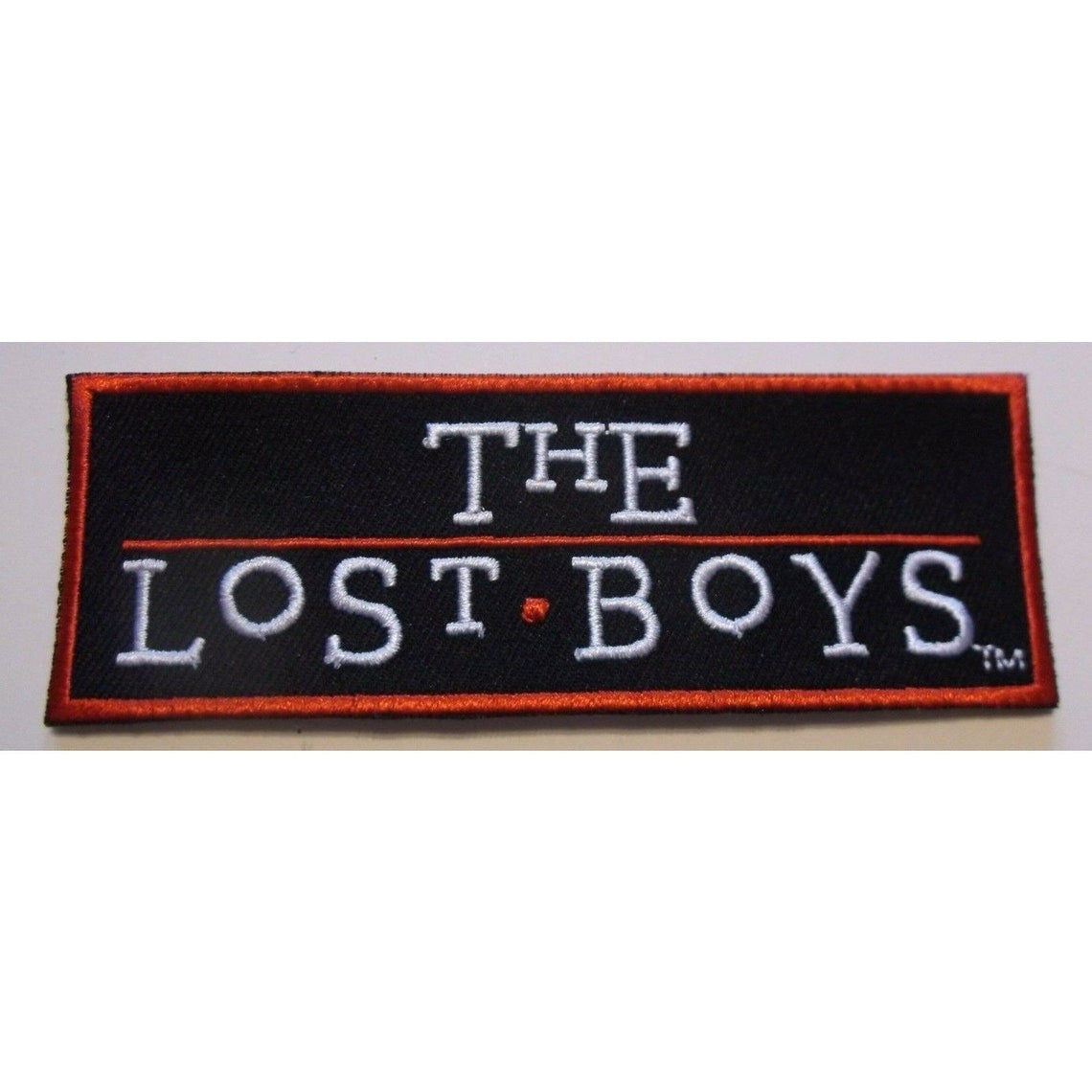 4 1/2 inches wide, a new "The Lost Boys" logo embroidered patch. Sew or iron on. New.
Please note we will always combine shipping on like items. Any additional patch or pin will ship for 50 cent per item. Any additional payment will be reimbursed to your Paypal account. Thank You.