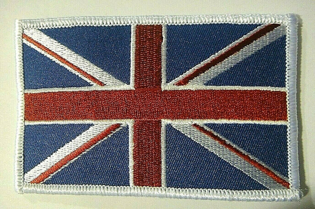 4 inches wide, a new United Kingdom (Union Jack) flag embroidered shoulder patch. Sew on or iron on. New.
Please note we will always combine shipping on like items. Any additional patch or pin will ship for 50 cent per item. Any additional payment will be reimbursed to your Paypal account. Thank You.