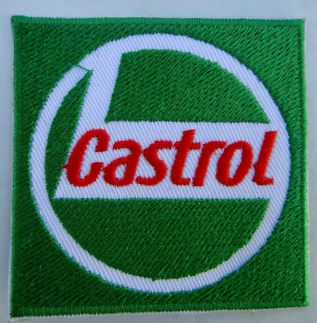 2.75 inch wide, Castrol Motor Oil Racing Logo embroidered patch. Sew on or iron on. New.
Please note we will always combine shipping on like items. Any additional patch or pin will ship for 50 cent per item. Any additional payment will be reimbursed to your Paypal account. Thank You.