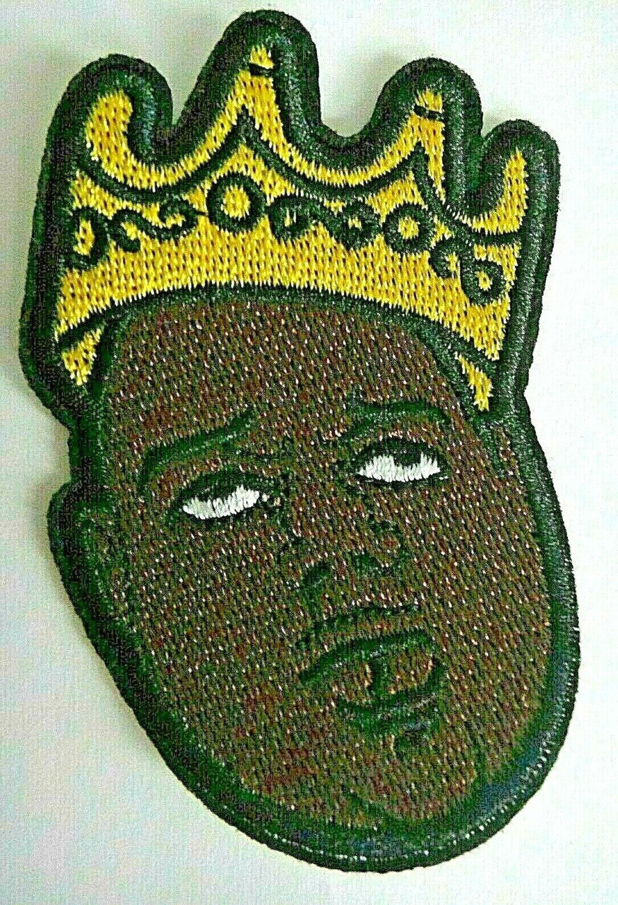 3 inches tall, Notorious B.I.G. "Biggie" Embroidered Patch. Sew on or iron.
Please note we will always combine shipping on like items. Any additional patch or pin will ship for 50 cent per item. Any additional payment will be reimbursed to your Paypal account. Thank You.