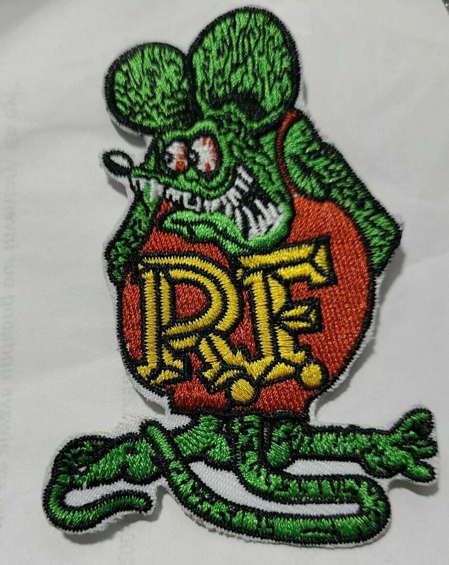 4 inches tall, a new ED "Big Daddy" Roth Rat Fink Hot Rod embroidered patch. Sew on or iron on. New.
Please note we will always combine shipping on like items. Any additional patch or pin will ship for 50 cent per item. Any additional payment will be reimbursed to your Paypal account. Thank You.