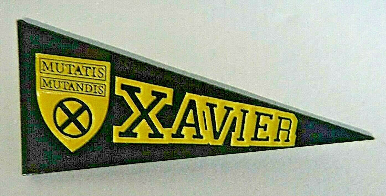 1 1/2" inches in diameter. Xavier's School for Gifted Youngsters School Banner Enamel Pin with clutch back. New.
Please note we will always combine shipping on like items. Any additional patch or pin will ship for 50 cent per item. Any additional payment will be reimbursed to your Paypal account. Thank You.