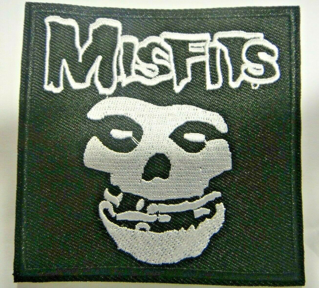 3.25. inch in square, a new The Misfits Logo xL Embroidered Patch. Sew on or iron. New.
Please note we will always combine shipping on like items. Any additional patch or pin will ship for 50 cent per item. Any additional payment will be reimbursed to your Paypal account. Thank You.