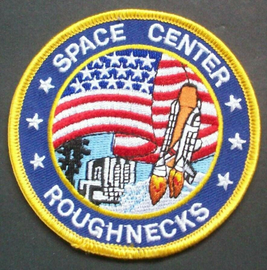 3 1/4" diameter, Armageddon Roughnecks Space Center patch. Sew or iron on. New.
Please note we will always combine shipping on like items. Any additional patch or pin will ship for 50 cent per item. Any additional payment will be reimbursed to your Paypal account. Thank You.