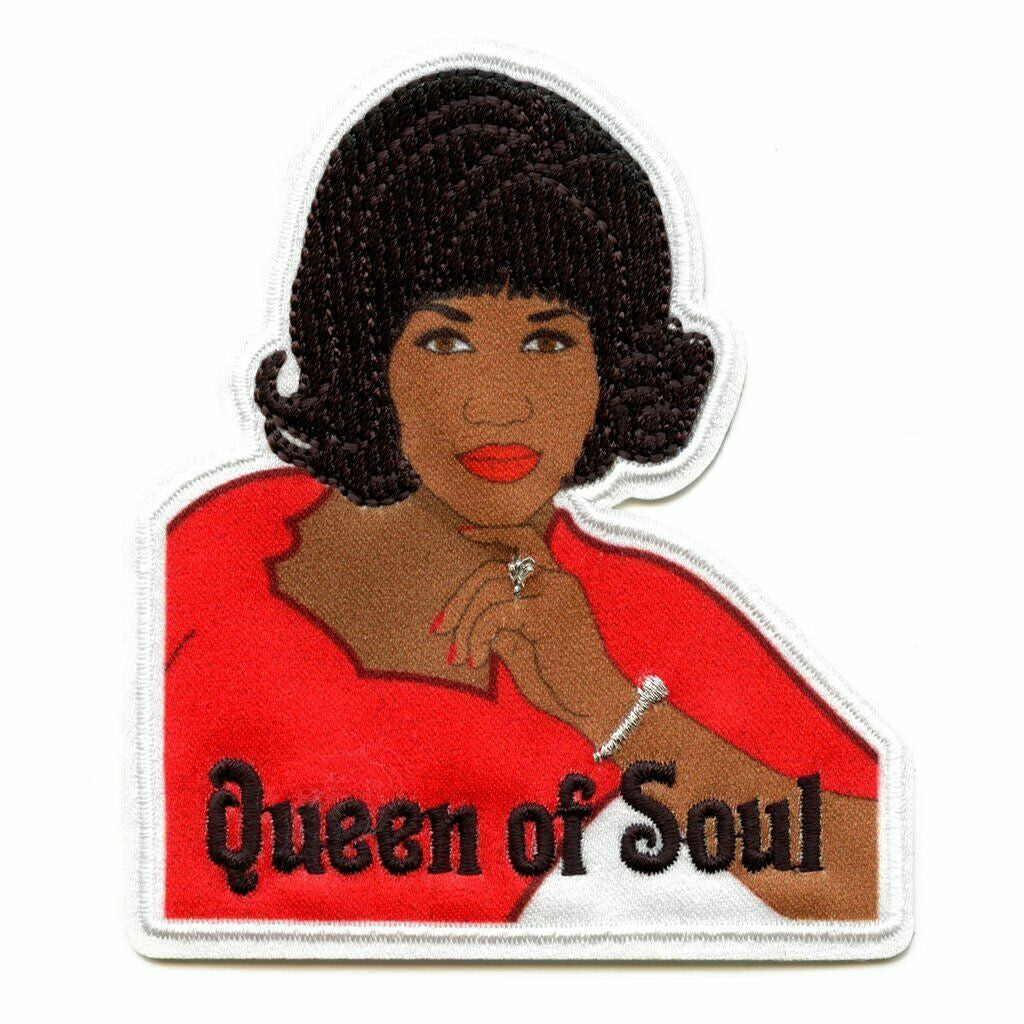 3 3/4 inches tall, Aretha Franklin "The Queen of Soul" Original Artwork" embroidered patch. Sew on or iron on. New.
Please note we will always combine shipping on like items. Any additional patch or pin will ship for 50 cent per item. Any additional payment will be reimbursed to your Paypal account. Thank You.
