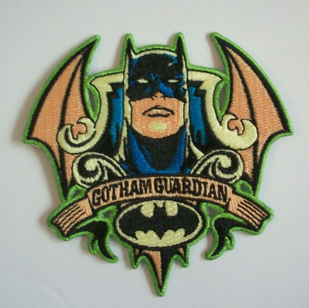 3.5 inches wide, Batman Gotham Guardian embroidered patch. Sew on or iron on. New.
Please note we will always combine shipping on like items. Any additional patch or pin will ship for 50 cent per item. Any additional payment will be reimbursed to your Paypal account. Thank You.