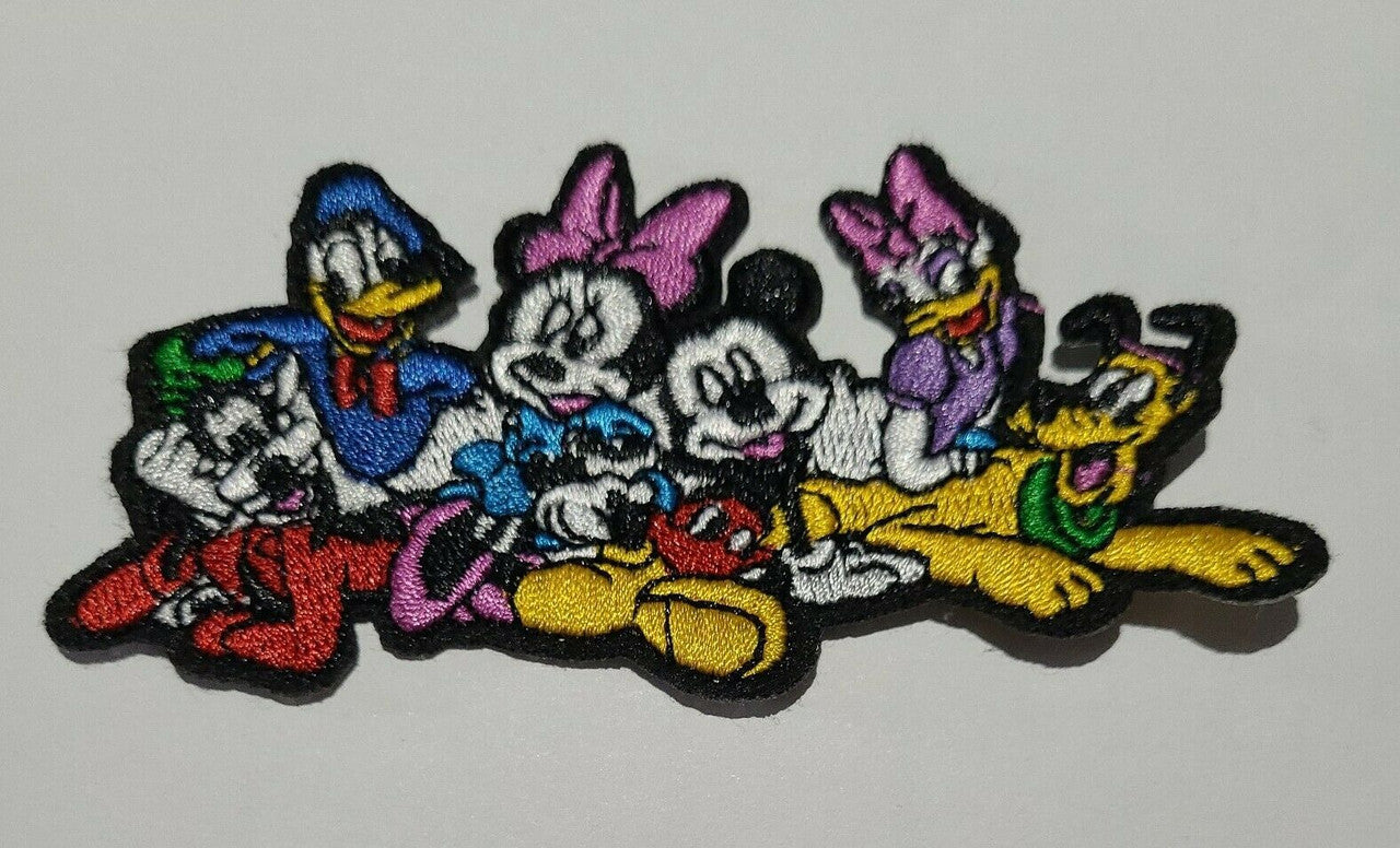 4 inches wide, new Mickey Mouse & Minnie Mouse & the Rest of the Gang embroidered patch, Sew on or iron.
Please note we will always combine shipping on like items. Any additional patch or pin will ship for 50 cent per item. Any additional payment will be reimbursed to your Paypal account. Thank You.