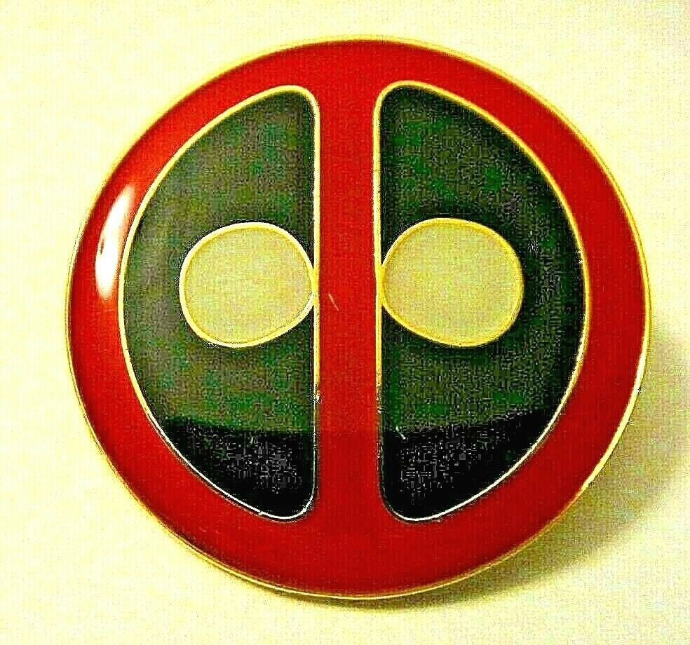 1. 1/8 inches in diameter, a new Deadpool comic book logo enamel pin with clutch back. The pin includes the original logo with the big eyes, also called the good deadpool logo.
Please note we will always combine shipping on like items. Any additional patch or pin will ship for 50 cent per item. Any additional payment will be reimbursed to your Paypal account. Thank You.