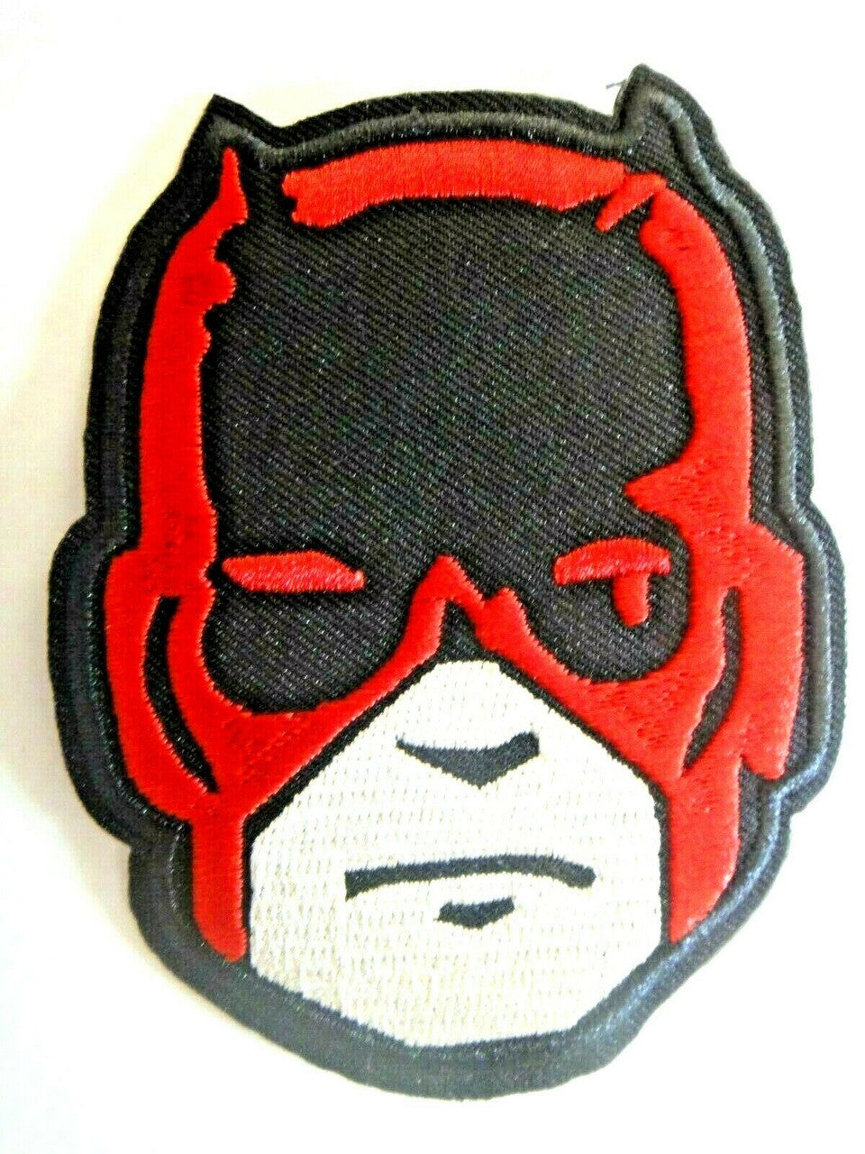 3.5 inches tall, a new Marvel Comics Daredevil "The Man Without Fear" Portrait embroidered patch. Sew on or iron on. New.
Please note we will always combine shipping on like items. Any additional patch or pin will ship for 50 cent per item. Any additional payment will be reimbursed to your Paypal account. Thank You.