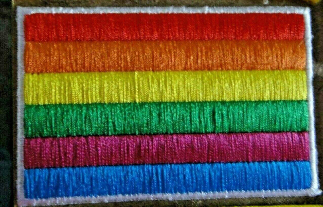 4 inches wide. a new Rainbow Warrior Flag Embroidered Jacket Patch embroidered patch. Sew or iron on.
Please note we will always combine shipping on like items. Any additional patch or pin will ship for 50 cent per item. Any additional payment will be reimbursed to your Paypal account. Thank You.