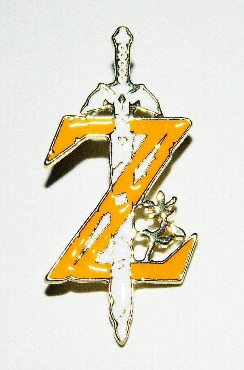 1.75 inches tall, a new Nintendo The Legend of Zelda Master Sword Logo Metal Enamel Pin with a clutch back. New.
Please note we will always combine shipping on like items. Any additional patch or pin will ship for 50 cent per item. Any additional payment will be reimbursed to your Paypal account. Thank You.