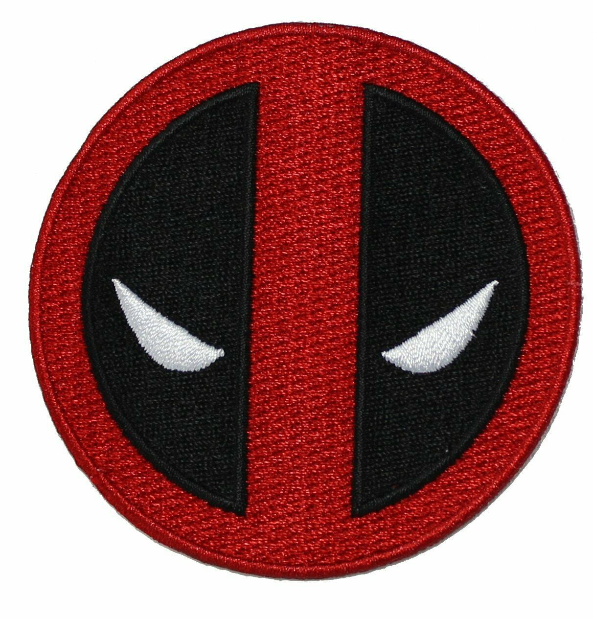 3 inches diameter, Marvel Comics DeadPool Evil Eyes patch. Sew or iron on. New.
Please note we will always combine shipping on like items. Any additional patch or pin will ship for 50 cent per item. Any additional payment will be reimbursed to your Paypal account. Thank You.