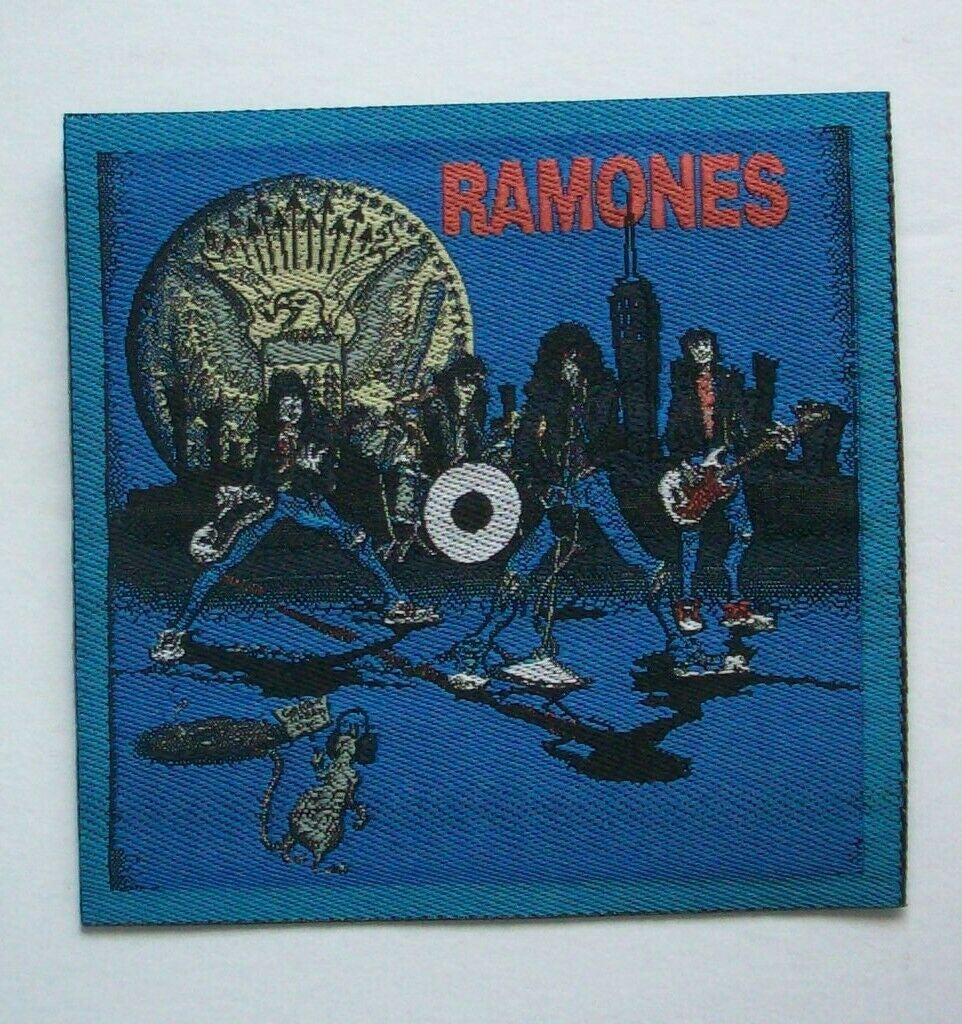 3 inches wide, The Ramones embroidered patch. Sew on or iron on. New.
Please note we will always combine shipping on like items. Any additional patch or pin will ship for 50 cent per item. Any additional payment will be reimbursed to your Paypal account. Thank You.