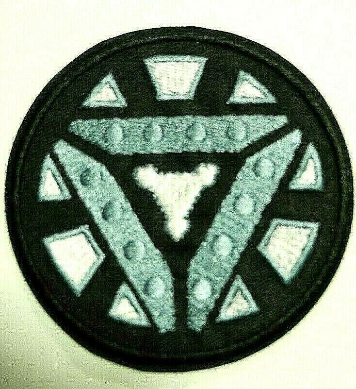 3.5 inches tall, a new Marvel Comics Iron Man Chest Arc Reactor embrodiered patch. Sew on or iron on.
Please note we will always combine shipping on like items. Any additional patch or pin will ship for 50 cent per item. Any additional payment will be reimbursed to your Paypal account. Thank You.