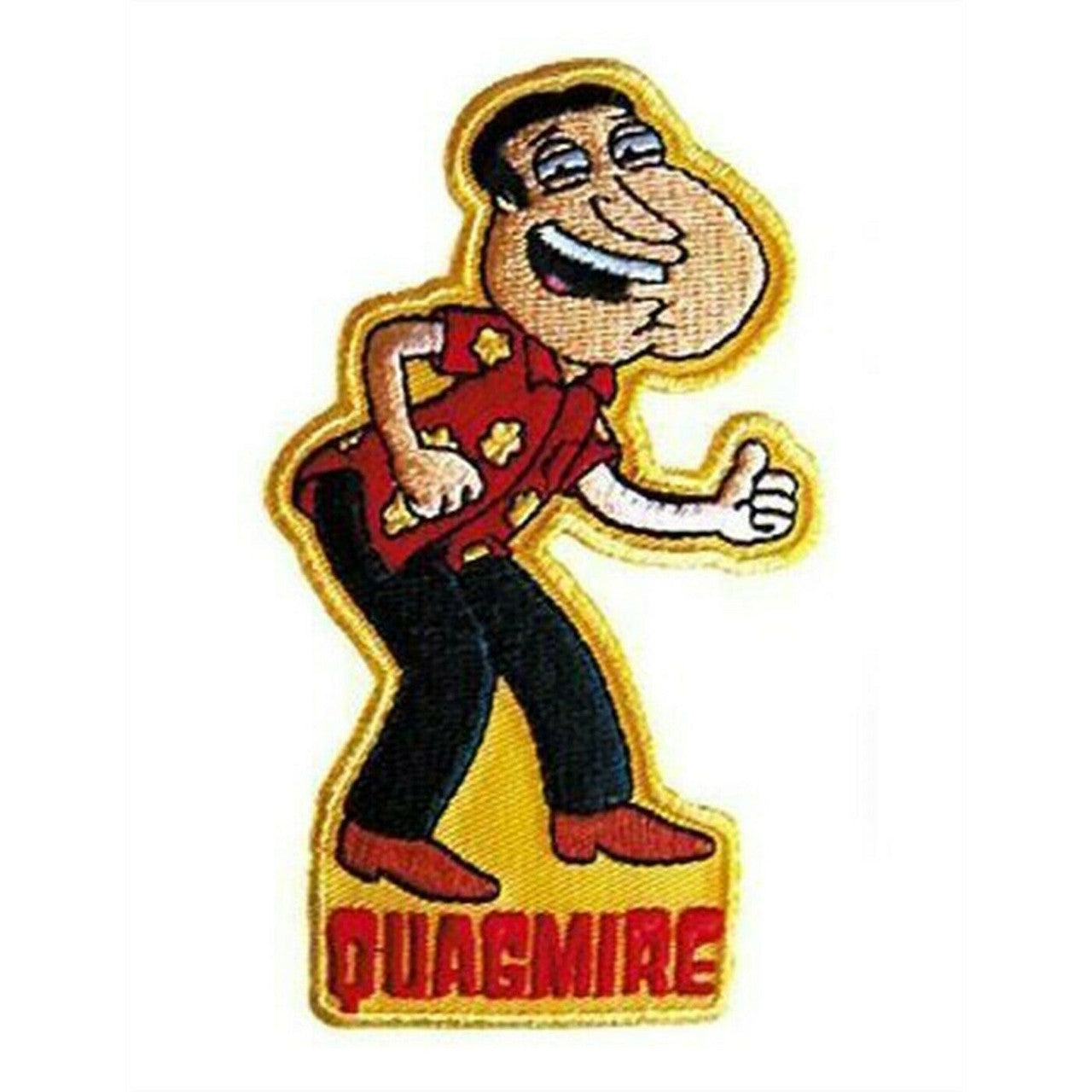 4 inches tall, a new Family Guy "Quagmire" embroidered patch, Sew on or iron. New
Please note we will always combine shipping on like items. Any additional patch or pin will ship for 50 cent per item. Any additional payment will be reimbursed to your Paypal account. Thank You.