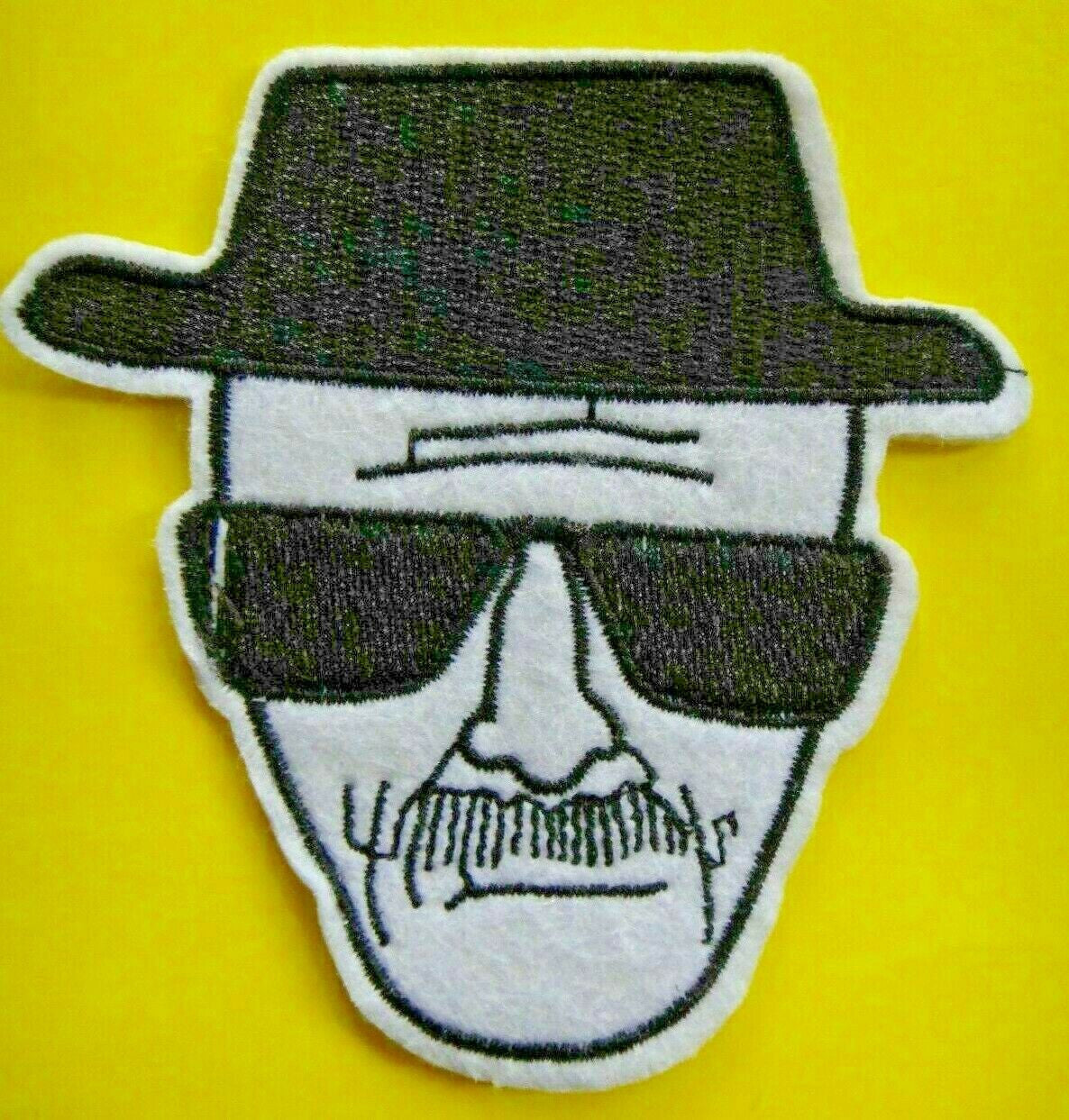 3 inches wide, a new "Walter White, Heisenberg" Embroidered Patch. Sew on or iron. New.
Please note we will always combine shipping on like items. Any additional patch or pin will ship for 50 cent per item. Any additional payment will be reimbursed to your Paypal account. Thank You.