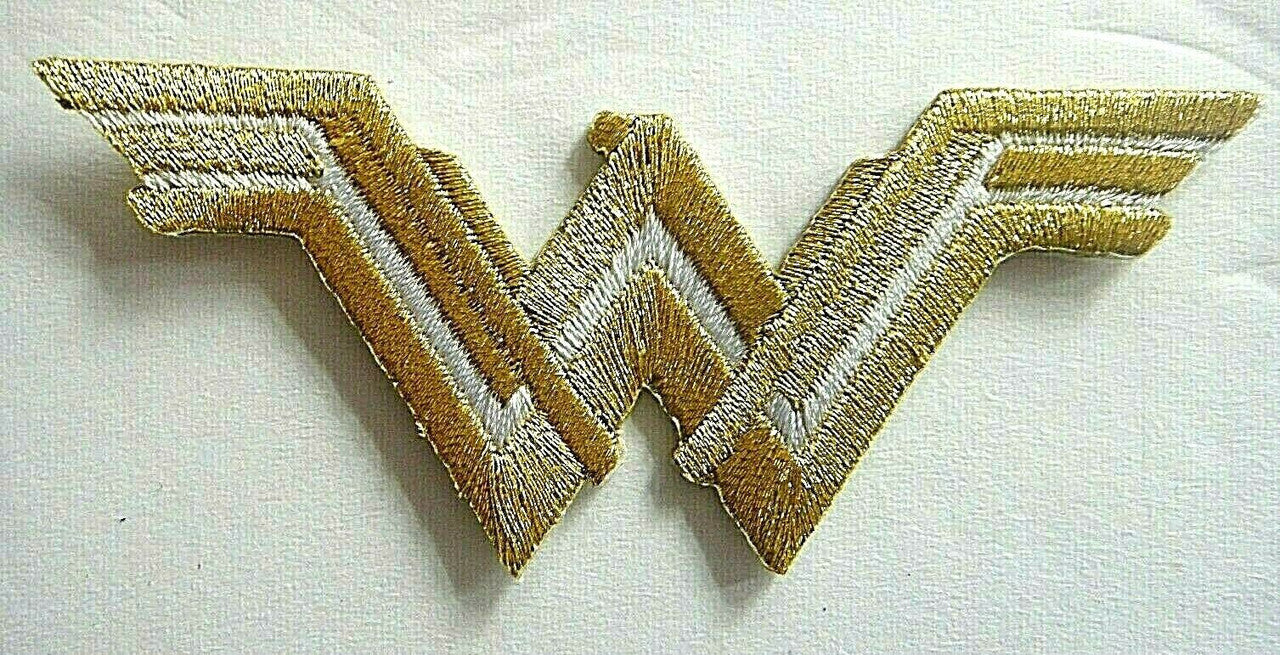 3.25 inches wide, a new DC Comics "Wonder Woman "Movie Logo" embroidered patch. Sew on or iron on. New.
Please note we will always combine shipping on like items. Any additional patch or pin will ship for 50 cent per item. Any additional payment will be reimbursed to your Paypal account. Thank You.