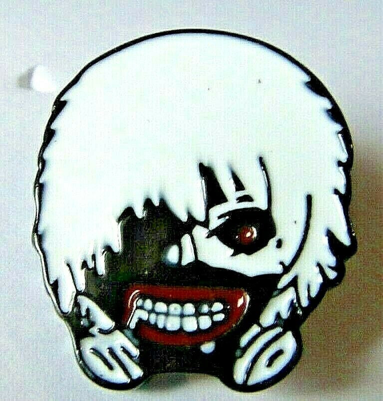 1 inches tall, Ken Kaneki "Zombie" (Tokyo Ghoul) Enamel Lapel Pin with clutch back. New.
Please note we will always combine shipping on like items. Any additional patch or pin will ship for 50 cent per item. Any additional payment will be reimbursed to your Paypal account. Thank You.