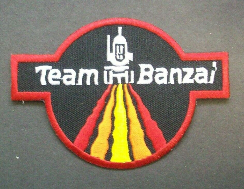 2 7/8" by 4", Buckaroo Banzai team banzai uniform embroidered patch. Sew or iron on. New.
Please note we will always combine shipping on like items. Any additional patch or pin will ship for 50 cent per item. Any additional payment will be reimbursed to your Paypal account. Thank You.