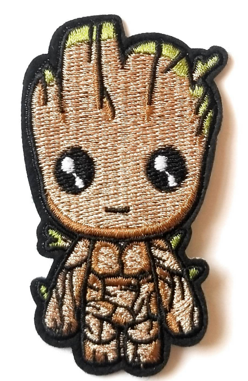 3.25 inches tall. A new Baby GROOT standing "Guardians of the Galaxy" embroidered patch. Sew on or iron. New.
Please note we will always combine shipping on like items. Any additional patch or pin will ship for 50 cent per item. Any additional payment will be reimbursed to your Paypal account. Thank You.