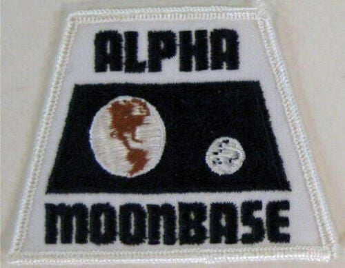 4 inches wide, Space 1999 "Alpha Moonbase" embroidered patch. Sew on or iron. New.
Please note we will always combine shipping on like items. Any additional patch or pin will ship for 50 cent per item. Any additional payment will be reimbursed to your Paypal account. Thank You.