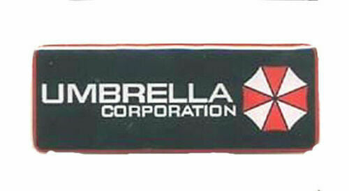 2 inches wide, a new Resident Evil: Umbrella Corporation Logo enamel lapel pin with a double post clutch back.
Please note we will always combine shipping on like items. Any additional patch or pin will ship for 50 cent per item. Any additional payment will be reimbursed to your Paypal account. Thank You.