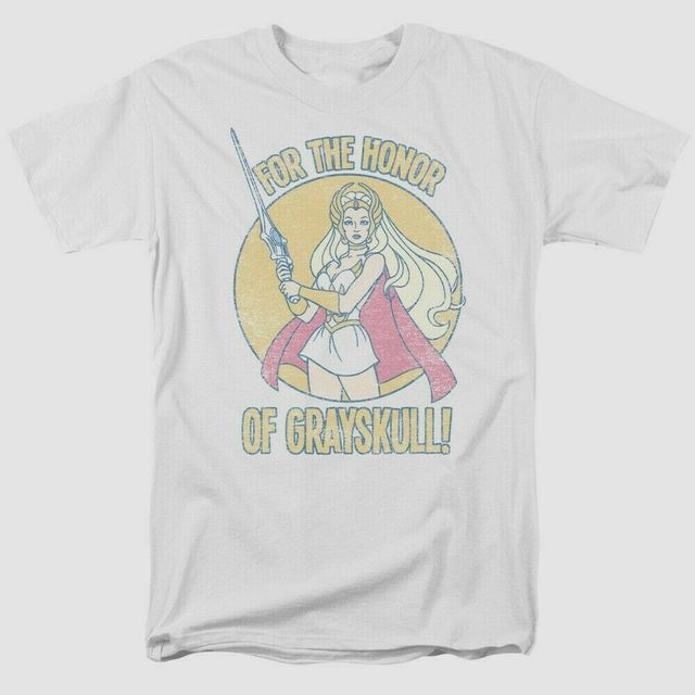 She-Ra 'For the Honor of Grayskul" Adult Mens Unisex T-Shirt, Available Sm to 3x
