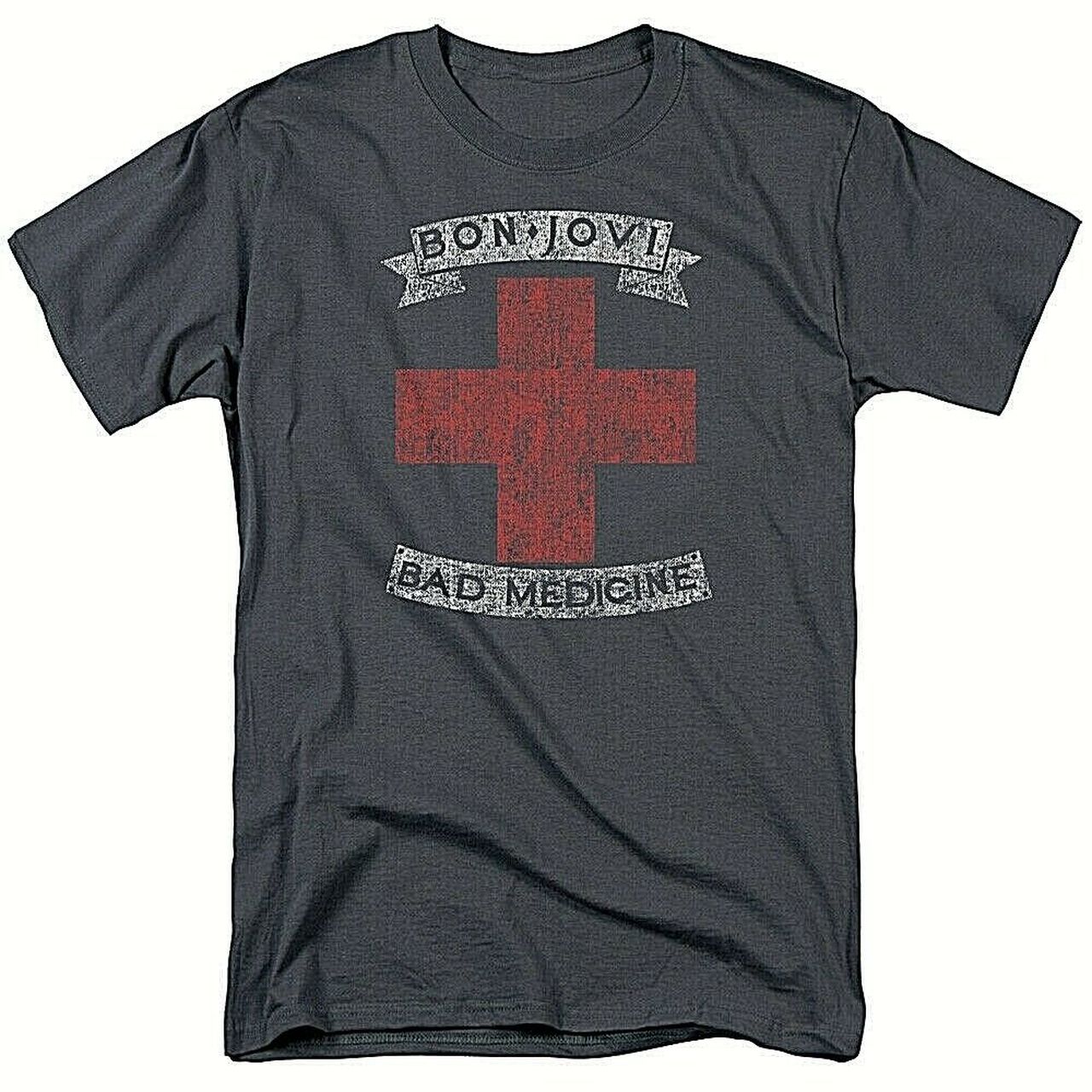 Bon Jovi "Bad Medicine" Mens Adult Unisex T-Shirt New -Available Sm to 3x