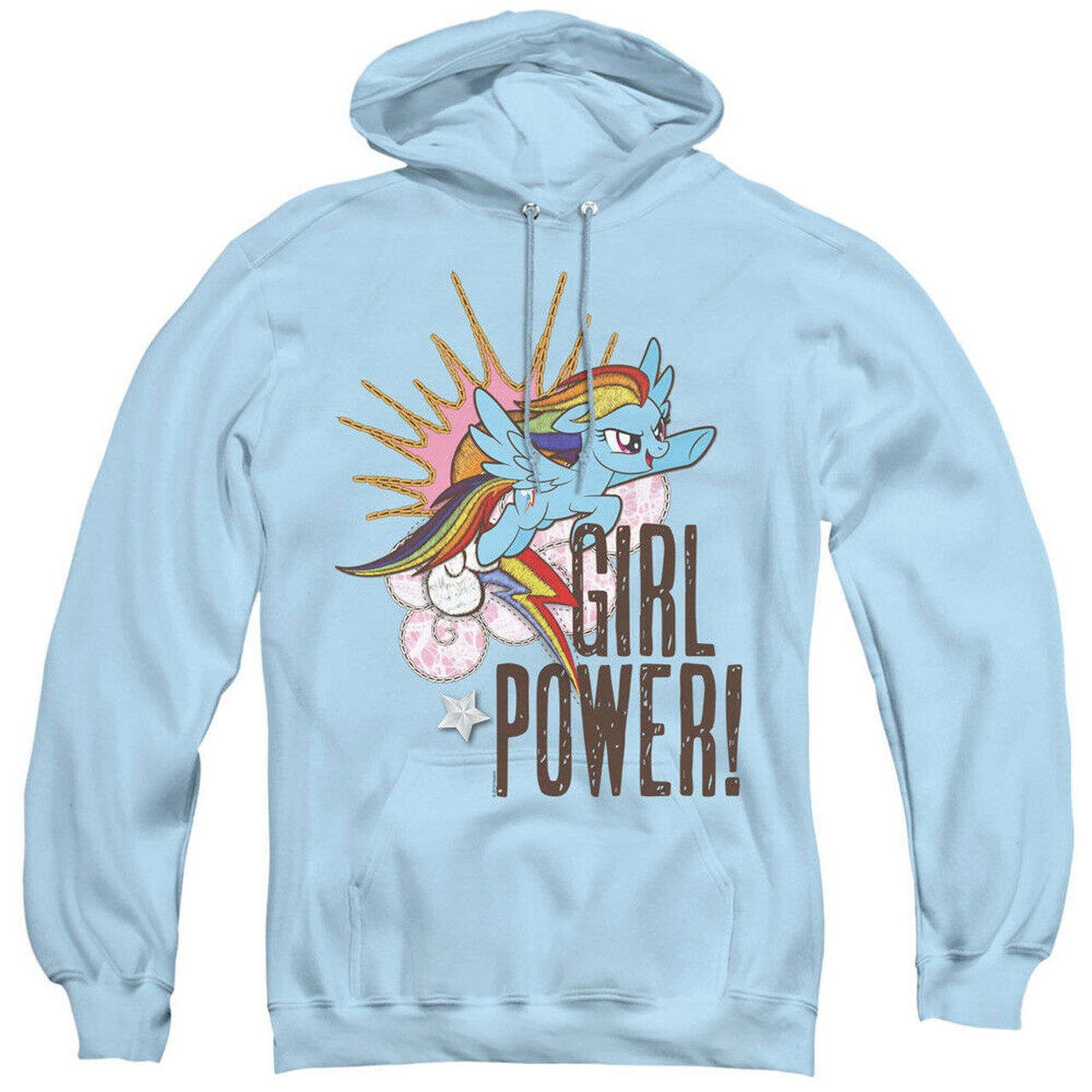 My Little Pony "Girl Power" Mens Unisex Pull-over Hoodie Available Sm to 3x