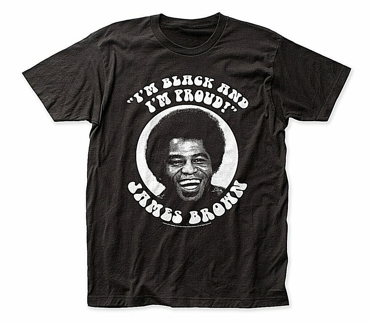 James Brown "I'M Black & I'm Proud" Mens Unisex T-Shirt -Available Sm to 2x