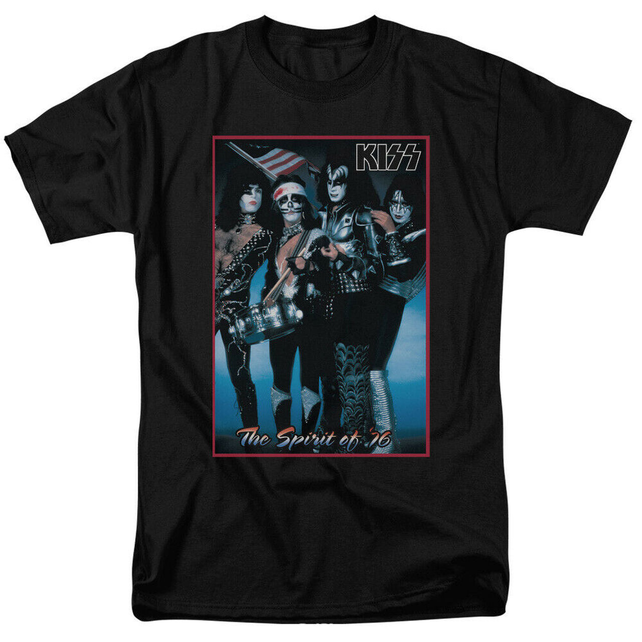 KISS "The Spirit of 76" Mens Unisex T-Shirt -Available in Sm to 2x