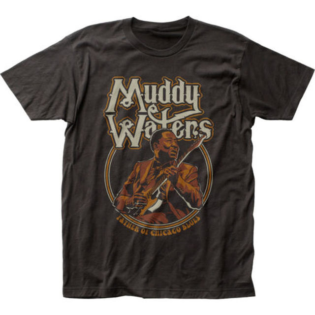 Muddy Waters, Father of Chicago Blues Mens Unisex T-Shirt, Available in Sm to 2x