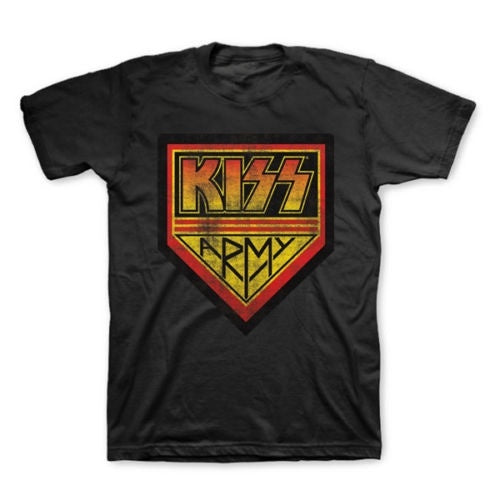 KISS "Kiss Army" Logo Mens Unisex T-Shirt - Available in Sm to 2x