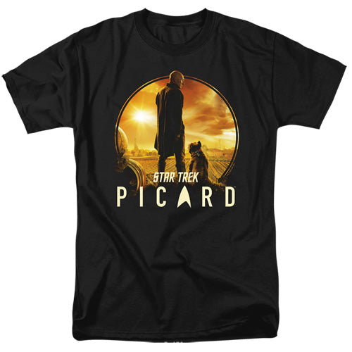 Star Trek: Picard-& his dog Men's Adult Unisex T-Shirt, Available Sm to 5x