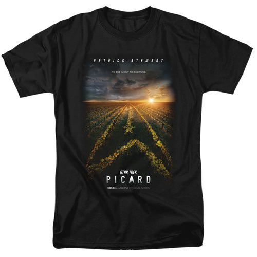 Star Trek:  Picard Poster Men's Adult Unisex T-Shirt, Available Sm to 5x